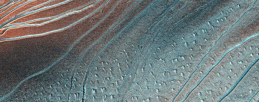 Fall Frost Accumulation at Russell Crater Dunes