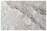 Mass Movement of Material on Mesa in Deuteronilus Mensae
