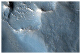 Channels on North Rim of Baldet Crater
