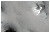 Channel in Curie Crater
