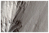 Steep Slopes in Tithonium Chasma
