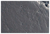 Source Area for Channel Network Near Gigas Sulci
