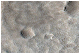 Three Craters North of Olympus Mons Caldera
