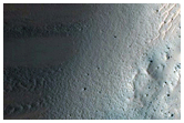 West Rim of 11-Kilometer Crater in Tyrrhena Terra