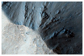 Terraced Crater Wall in Hesperia Region
