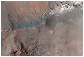 Monitor Slopes in Sirenum Fossae Graben