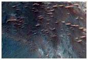 Central Uplift of Saheki Crater