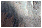 Monitor Slopes of Well-Preserved Impact Crater