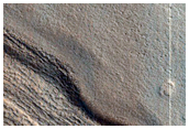 Contact between Equator-Facing Mantle and Possible Degraded Gullies