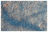 Curved Ridges in THEMIS Images  I09636004 and I16687004 and I16712004