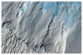 Alcoves on South Polar Layered Deposit Scarp