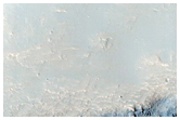 Sirenum Fossae Trough Cut Through Landslide Deposit