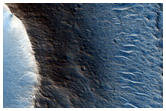 Layering at Peak of Cratered Cone in Chryse Planitia