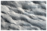 Fan and Sinuous Ridge in Trough in Aeolis Region
