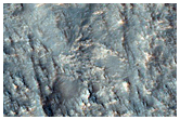 Bedrock Exposed in Massif Northwest of Hellas Planitia
