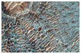 Layered Bedrock Exposure in Impact Crater