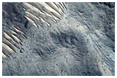 Large Crater with Central Peak in Xanthe Terra
