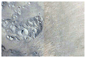Crater in Elysium Planitia