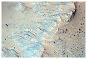 Monitor Slopes of Fresh Crater