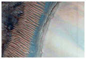 Monitor Slopes of Crater East of Argyre Region