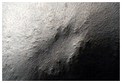 Knob on Polar Layered Deposits in Area Not Well Observed