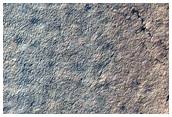 South Polar Layered Material along Crater Rim