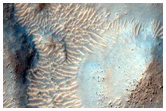 South Mid-Latitude Crater in MOC Image R13-01104