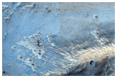 Sharp Crater Rim with Possible Clays and Chlorides West of Knobel Crater