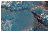 Des strates bien exposes prs de Mawrth Vallis 