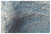 Coule de terrain au fond de Hellas Planitia