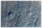 Fresh Crater in Hadriaca Patera Flows