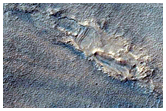 Bedrock Outcrops in Northern Hellas Region Floor