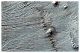 Abrupt Terminations of Gully Aprons in CTX Image