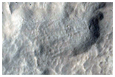 Crater Features in Well-Preserved Crater in Amenthes Region