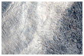 Layered Deposit in Crater Southwest of Bamberg Crater