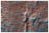 Light-Toned Deposits North of Eberswalde Crater