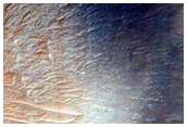 Crater in Valles Marineris