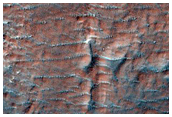 Light-Toned Deposits North of Eberswalde Crater