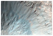 Monitor Slopes of Fresh Crater