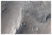 Eastern Crater Rim in Tartarus Montes Region