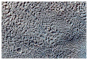 Slope Features in North Facing Crater Wall