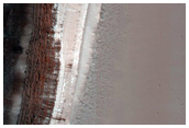 Avalanche Monitoring at Steep North Polar Scarp of Original Discovery