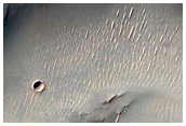 Valleys in Crater Northwest of Hellas Planitia