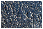 Lava-Covered Crater in Kasei Valles