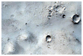 Channels Around Northern Mid-Latitude Crater