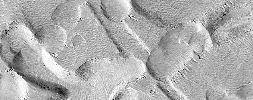 The Busy Flank of Arsia Mons 