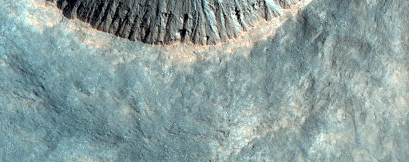 Monitor Slopes of Impact Crater