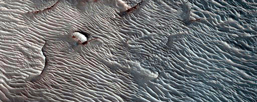 Olas de dunas en la regin polar boreal