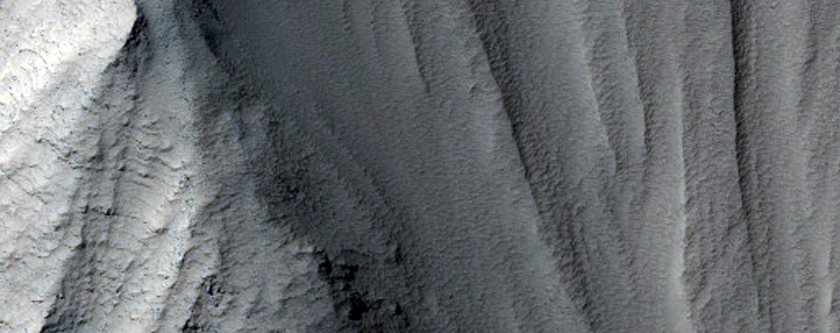 Layered Walls of Tithonium Chasma