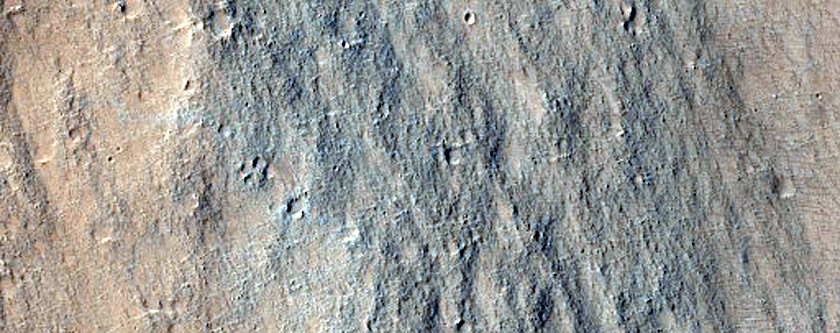Terraced Slope in CTX Image